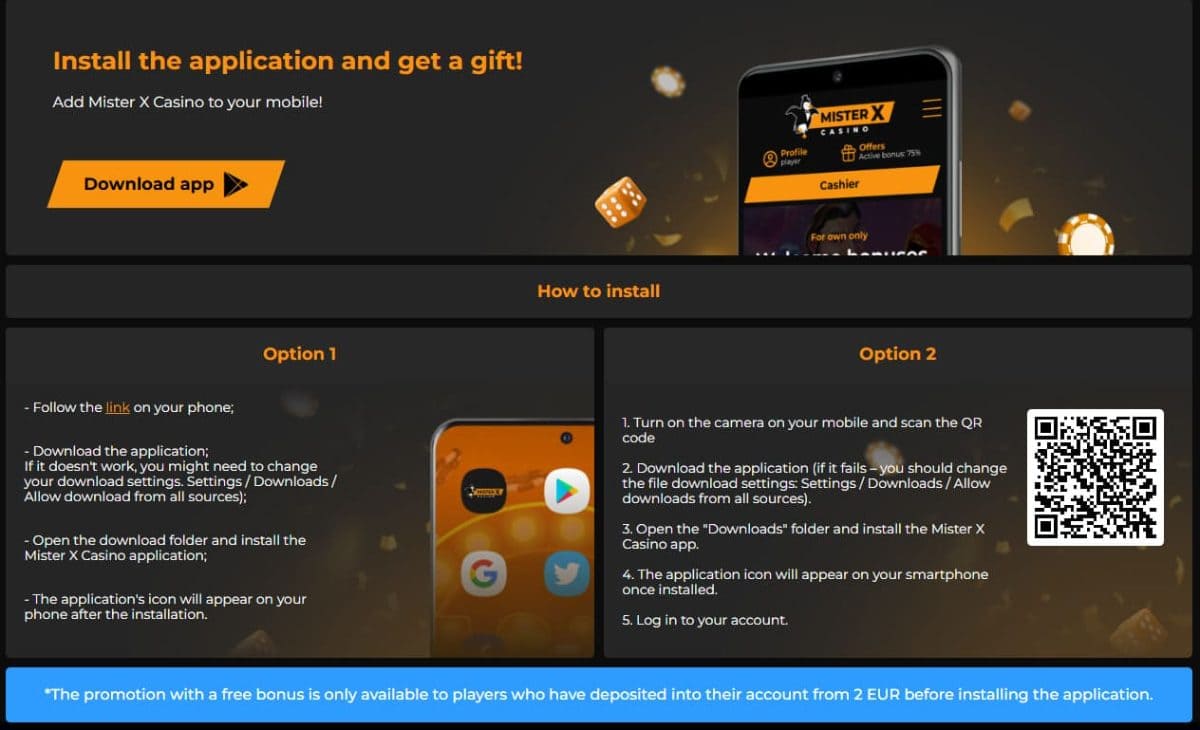 Mister X Casino Mobile — iPhone, Android & Browser Play UK 2026 image 1